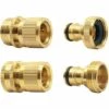 TINOR Tuyau Jardin Connecteur Rapide En Laiton Tuyau Rapide Extrémité Connecteur Jardin Tuyau Buse Connect Kit, Déconnexion Rapide Tuyau Raccords Mâle Et Femelle -Promos Raccord d'arrosage Magasin 52692134 1