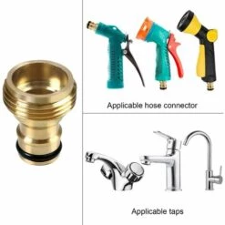 TINOR Tuyau Jardin Connecteur Rapide En Laiton Tuyau Rapide Extrémité Connecteur Jardin Tuyau Buse Connect Kit, Déconnexion Rapide Tuyau Raccords Mâle Et Femelle -Promos Raccord d'arrosage Magasin 52692134 4