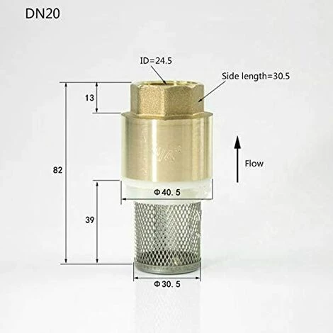 TINOR Clapet Crepine Anti Retour 1/2 3/4 1 1-1/4 1-1/2 2 2-1/2 3 Pouce - Vanne Non Retour Clapet Anti-retour Pompe (3/4 Pouce) 4 TINOR Clapet Crepine Anti Retour 1/2 3/4 1 1-1/4 1-1/2 2 2-1/2 3 Pouce - Vanne Non Retour Clapet Anti-retour Pompe (3/4 Pouce) – Image 2