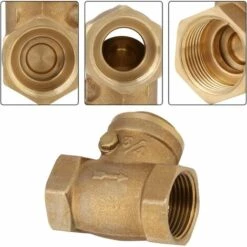 TINOR Clapet Anti-Retour, Clapet Anti-Retour à Battant DN20 232PSI 3/4 Femelle Clapet Anti-Retour D'Eau En Laiton Clapet à Filetage Unidirectionnel Non-Retour Pour Éviter Le Reflux D'Eau 10 TINOR Clapet Anti-Retour, Clapet Anti-Retour à Battant DN20 232PSI 3/4 Femelle Clapet Anti-Retour D'Eau En Laiton Clapet à Filetage Unidirectionnel Non-Retour Pour Éviter Le Reflux D'Eau -Promos Raccord d'arrosage Magasin 52978003 4