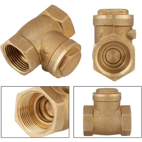 TINOR Clapet Anti-Retour, Clapet Anti-Retour à Battant DN20 232PSI 3/4 Femelle Clapet Anti-Retour D'Eau En Laiton Clapet à Filetage Unidirectionnel Non-Retour Pour Éviter Le Reflux D'Eau 7 TINOR Clapet Anti-Retour, Clapet Anti-Retour à Battant DN20 232PSI 3/4 Femelle Clapet Anti-Retour D'Eau En Laiton Clapet à Filetage Unidirectionnel Non-Retour Pour Éviter Le Reflux D'Eau – Image 5