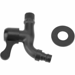 QERSTA Robinet Extérieur Robinet D'eau De Jardin De Robinet De Bâti De Mur De Noir D'acier Inoxydable 304 Pour La Salle De Bains(#1) -Promos Raccord d'arrosage Magasin 53043121 4