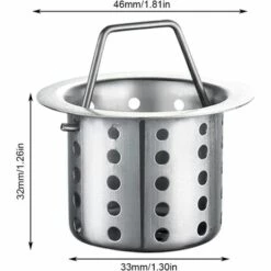 Filtres Évier Cuisine, 2 Pièces Crépines D'Évier De Cuisine, Crépine De Vidange De Cuisine, Filtre De Crépine D'évier, Crépine De Vidange, Pour Évier De Bain Lavabo, Baignoires Bouchon GrooFoo -Promos Raccord d'arrosage Magasin 53103745 2