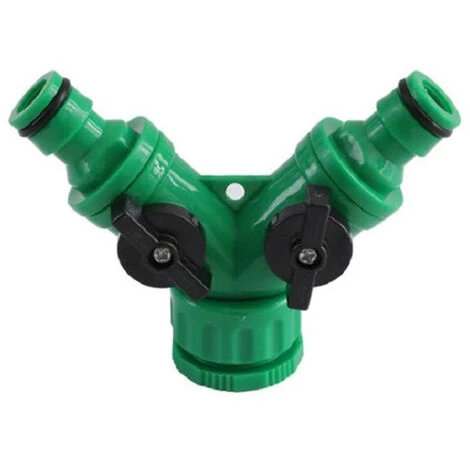 LIFCAUSAL Tuyau D'arrosage Connecteur Rapide 2 Voies Y Forme Séparateur De Tuyau Adaptateur De Tuyau Connecteur D'irrigation Robinet à Poignée En Plastique 4 LIFCAUSAL Tuyau D'arrosage Connecteur Rapide 2 Voies Y Forme Séparateur De Tuyau Adaptateur De Tuyau Connecteur D'irrigation Robinet à Poignée En Plastique – Image 2
