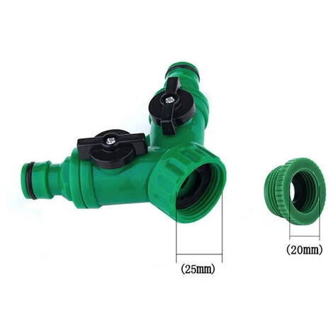 LIFCAUSAL Tuyau D'arrosage Connecteur Rapide 2 Voies Y Forme Séparateur De Tuyau Adaptateur De Tuyau Connecteur D'irrigation Robinet à Poignée En Plastique 6 LIFCAUSAL Tuyau D'arrosage Connecteur Rapide 2 Voies Y Forme Séparateur De Tuyau Adaptateur De Tuyau Connecteur D'irrigation Robinet à Poignée En Plastique – Image 4