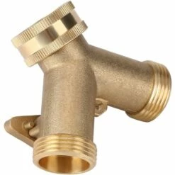 SUPERMARKET Laiton, Avec Robinets D'arrêt，connecteur De Robinet, 3/4 Pouce En Laiton 2 Voies Séparateur De Soupape Pour L'irrigation De Jardinlaiton, Avec Robinets D'arrêt (il Européen 3/4)，Superma -Promos Raccord d'arrosage Magasin 53315004 5