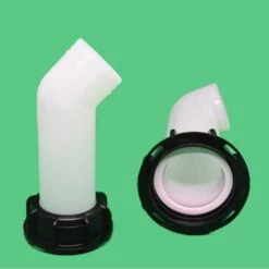 SUPERMARKET 2 Pcs Adaptateur De Réservoir D'eau, Vanne Cuve A Eau, Adaptateur De Réservoir De Vidange IBC Pour Réservoirs D'eau IBC, Vannes De Tonnage, Irrigation Agricole, Pipelines, Plastique, 60 MM(Blanc)，Superma -Promos Raccord d'arrosage Magasin 53315024 4