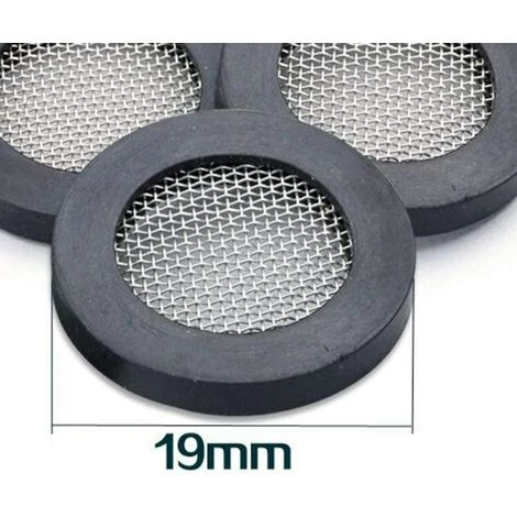 20Pcs Joint En Caoutchouc Avec 304 En Acier Inoxydable Net Pomme De Douche Filtre Plomberie Tuyau Joint De Robinet Pièce De Rechange Rondelle Évier Crépine Outil 4 Point (Noir) GrooFoo 4 20Pcs Joint En Caoutchouc Avec 304 En Acier Inoxydable Net Pomme De Douche Filtre Plomberie Tuyau Joint De Robinet Pièce De Rechange Rondelle Évier Crépine Outil 4 Point (Noir) GrooFoo – Image 3