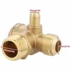 Fei Yu Clapet Anti-Retour De Compresseur D'Air à 90 Degrés Filetage Mâle En Laiton De Pression Normale Accessoires De Clapet 20 * 19 * 10mm -Promos Raccord d'arrosage Magasin 53998540 2