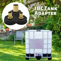 DENUOTOP 3Pcs Mamelon Raccord Rapide Pour Cuve 1000 L, Multitanks Raccord, Laiton Connecteur De Tuyau, Adaptateur De Réservoir IBC (20mm+25mm+32mm) -Promos Raccord d'arrosage Magasin 54158644 3