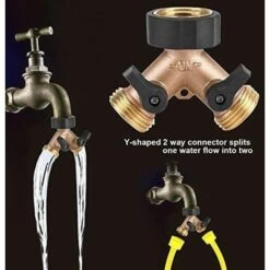 BARES Raccord En Y, Raccord De Tuyau, Robinet Double Machine A Lave, 2-Voies Y-Distributeur, 3/4 Pouces Pour Connexion De 2 Appareils, Pour Robinet Jardin, Pour D'adaptateur De Cuve 11 BARES Raccord En Y, Raccord De Tuyau, Robinet Double Machine A Lave, 2-Voies Y-Distributeur, 3/4 Pouces Pour Connexion De 2 Appareils, Pour Robinet Jardin, Pour D'adaptateur De Cuve -Promos Raccord d'arrosage Magasin 54423298 5