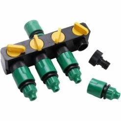 BENOBBY KIDS Répartiteur à 4 Voies, Distributeur 4 Voie,tuyau De Jardin, Séparateur De Tuyau Réglable Et Verrouillable, Multiraccord Pour Le Jardin Et La Vie à La Maison,un Paquet(noir + Vert) 10 BENOBBY KIDS Répartiteur à 4 Voies, Distributeur 4 Voie,tuyau De Jardin, Séparateur De Tuyau Réglable Et Verrouillable, Multiraccord Pour Le Jardin Et La Vie à La Maison,un Paquet(noir + Vert) -Promos Raccord d'arrosage Magasin 54471143 4