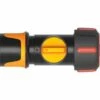Fiskars Raccord De Tuyau, Avec Vanne ON/OFF, Points De Contact SoftGrip, Taille Universelle, Ø 1,9 Cm (3/4''), 80 G, Noir/orange/rouge, 1027087 -Promos Raccord d'arrosage Magasin 54940255 1