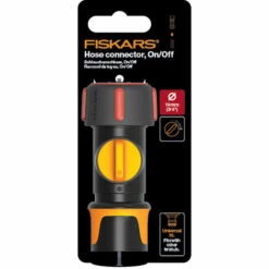 Fiskars Raccord De Tuyau, Avec Vanne ON/OFF, Points De Contact SoftGrip, Taille Universelle, Ø 1,9 Cm (3/4''), 80 G, Noir/orange/rouge, 1027087 -Promos Raccord d'arrosage Magasin 54940255 3