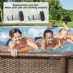 SUPERMARKET Adaptateur De Tuyau De Rechange Pour Pompe Avec Filetage - Pour Tuyau De 1,5 Et 1,25" - Superma,Gris Lot De 2 -Promos Raccord d'arrosage Magasin 55490048 5