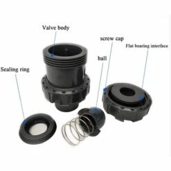 ECHOO Clapet Anti Retour A Boule 25 Mm Clapet Piscine Clapet Antiretour Anti Refoulement Pvc Vanne Soupape Anti Retour (Diamètre Intérieur 25mm) -Promos Raccord d'arrosage Magasin 55535317 5