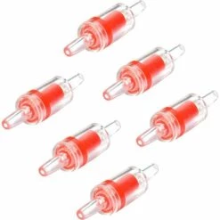 6 PCS Aquarium Pompe à Air Clapets Anti-Retour Rouge En Plastique Transparent Unidirectionnel Anti-Retour Clapet Anti-Retour Pour Aquarium，Fontainebleau