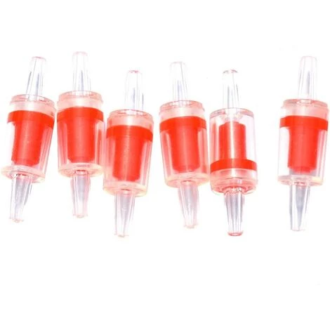 6 PCS Aquarium Pompe à Air Clapets Anti-Retour Rouge En Plastique Transparent Unidirectionnel Anti-Retour Clapet Anti-Retour Pour Aquarium,Fontainebleau 7 6 PCS Aquarium Pompe à Air Clapets Anti-Retour Rouge En Plastique Transparent Unidirectionnel Anti-Retour Clapet Anti-Retour Pour Aquarium,Fontainebleau – Image 5
