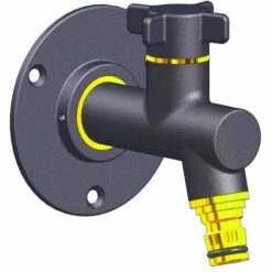 ANQUIER DECOLLETAGE Robinet D'extérieur à Visser + Applique Anthracite Femelle 1/2 Réf. VF12AN