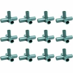 CADEAUX Lot De 12 Connecteurs En PVC 5 Voies 16 Mm Pour Cadre De Serre Robuste -Promos Raccord d'arrosage Magasin 56381687 4
