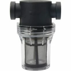 ROSIER Filtre Pipeline 1/2", Filtre à Eau En Ligne Avec Filtre En Acier Inoxydable 100 Mailles, Filtre à Eau Haut Débit Pour Arrosage De Jardin,VEBTles