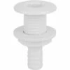 GUAZHUNIFR Raccord Traversant De Coque 3/4In En Plastique Marine Traversant Coque Raccords D'échappement Bouchon Vidange Bateau Sortie De Vidange D'Accessoire Marin Blanc.Gu.B/bon