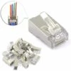 ABCRITAL Lot De 25 Connecteur Rj45 Cat6 Embout De Connecteur Blindé Nickelé Rj45 8P8C Via Une Prise Modulaire Ethernet 2 ABCRITAL Lot De 25 Connecteur Rj45 Cat6 Embout De Connecteur Blindé Nickelé Rj45 8P8C Via Une Prise Modulaire Ethernet -Promos Raccord d'arrosage Magasin 57637137 1