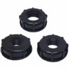 ROSIER 3PCS IBC Bouchon De Réservoir Plastique Adaptateurs En S60x6 Raccord Rapide Et Pour Réservoir D'eau 1/2 ' 3/4 ' 1 ' Connecteur Joints Filetés En Adaptateurs Pour Le Jardin De La Maison-Noir ——VEBTles -Promos Raccord d'arrosage Magasin 57764107 1