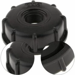 ROSIER 3PCS IBC Bouchon De Réservoir Plastique Adaptateurs En S60x6 Raccord Rapide Et Pour Réservoir D'eau 1/2 ' 3/4 ' 1 ' Connecteur Joints Filetés En Adaptateurs Pour Le Jardin De La Maison-Noir ——VEBTles -Promos Raccord d'arrosage Magasin 57764107 3
