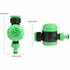 ROSIER Ardin Arrosage Minuterie 2 Heures Automatique Mécanique Programmateur Jardin Irrigation Contrôleur Système Durable（15*8.5*8.5cm） ——VEBTles -Promos Raccord d'arrosage Magasin 57764144 3