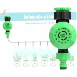 ROSIER Ardin Arrosage Minuterie 2 Heures Automatique Mécanique Programmateur Jardin Irrigation Contrôleur Système Durable（15*8.5*8.5cm） ——VEBTles -Promos Raccord d'arrosage Magasin 57764144 4
