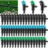 ROSIER 60Pcs Émetteur De Goutte à Goutte D'Irrigation, 3 Tailles Émetteur De Goutteur D'Irrigation De Drapeau De Jardin, Pour Pelouse, Arbres, Arbustes, Jardin (4L/H Noir, 8L/H Bleu, 16L/H Vert) ——VEBTles -Promos Raccord d'arrosage Magasin 57764146 1