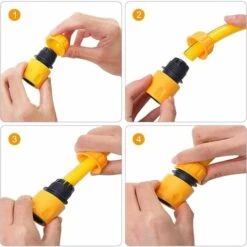 READCLY Lot De 10 Connecteurs De Tuyau D'arrosage En Plastique Pour Tuyau D'arrosage Et Robinet 1,27 Cm 10 READCLY Lot De 10 Connecteurs De Tuyau D'arrosage En Plastique Pour Tuyau D'arrosage Et Robinet 1,27 Cm -Promos Raccord d'arrosage Magasin 57815274 4