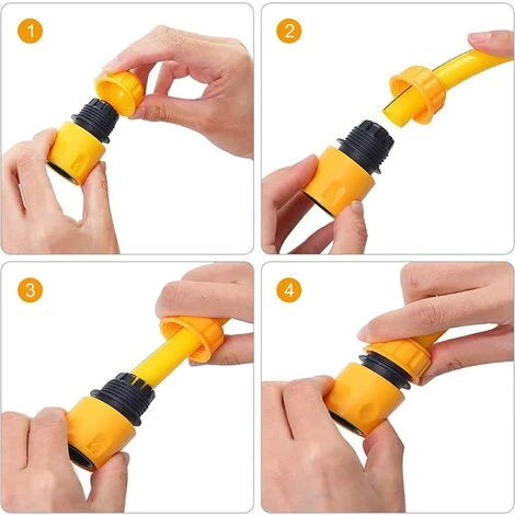 READCLY Lot De 10 Connecteurs De Tuyau D'arrosage En Plastique Pour Tuyau D'arrosage Et Robinet 1,27 Cm 6 READCLY Lot De 10 Connecteurs De Tuyau D'arrosage En Plastique Pour Tuyau D'arrosage Et Robinet 1,27 Cm – Image 4