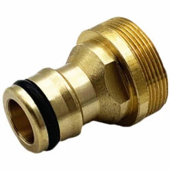 GRID COOL 47449 - 2 Adaptateurs Mâles 3/4'' - Raccord Rapide Pour Robinet - Filetage Extérieur - Nez De Robinet - Accessoire/Outil De Jardin/Plomberie/Irrigation - Laitonné -Promos Raccord d'arrosage Magasin 58349179 4