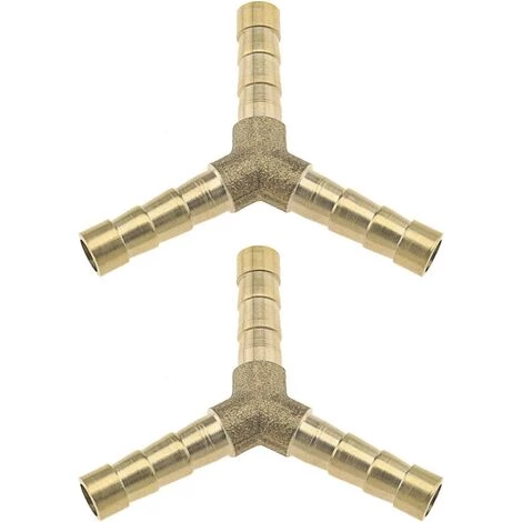 MACARON Barbe En Laiton Raccord De Tuyau Y-Type 3 Voies Joint De Tuyaux Connecteur Adaptateur 1/4 Pouces Compatible Pour Air Eau Mazout (5pcs 6mm)LO-Ron 3 MACARON Barbe En Laiton Raccord De Tuyau Y-Type 3 Voies Joint De Tuyaux Connecteur Adaptateur 1/4 Pouces Compatible Pour Air Eau Mazout (5pcs 6mm)LO-Ron