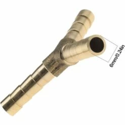 MACARON Barbe En Laiton Raccord De Tuyau Y-Type 3 Voies Joint De Tuyaux Connecteur Adaptateur 1/4 Pouces Compatible Pour Air Eau Mazout (5pcs 6mm)LO-Ron 8 MACARON Barbe En Laiton Raccord De Tuyau Y-Type 3 Voies Joint De Tuyaux Connecteur Adaptateur 1/4 Pouces Compatible Pour Air Eau Mazout (5pcs 6mm)LO-Ron -Promos Raccord d'arrosage Magasin 58481916 2