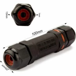 ALMI 5 Pcs Boîte De Derivation Étanche, Connecteur Électrique Éxterieur IP68, Connecteurs Boîtier Et Câble Électrique Extérieur Ø 1-13mm - Noir -Promos Raccord d'arrosage Magasin 58506133 2