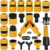 ALMI Lot De 20 Connecteur De Raccord Tuyau D'arrosage,Adaptateur Robinet Tuyau Arrosage,Séparateur De Tuyau En Y, Connecteur De Robinet Universel, Etc. -Promos Raccord d'arrosage Magasin 58506137 1