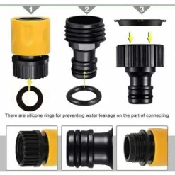 ALMI Lot De 20 Connecteur De Raccord Tuyau D'arrosage,Adaptateur Robinet Tuyau Arrosage,Séparateur De Tuyau En Y, Connecteur De Robinet Universel, Etc. -Promos Raccord d'arrosage Magasin 58506137 4