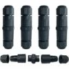 ALMI 4Pcs Premium Boîtes De Jonction, 3 Broches Connecteur De Câble, Connecteur Étanche IP68, Connecteurs Boîtier Électrique Extérieur 5～9mm (Vis Type) -Promos Raccord d'arrosage Magasin 58506143 1