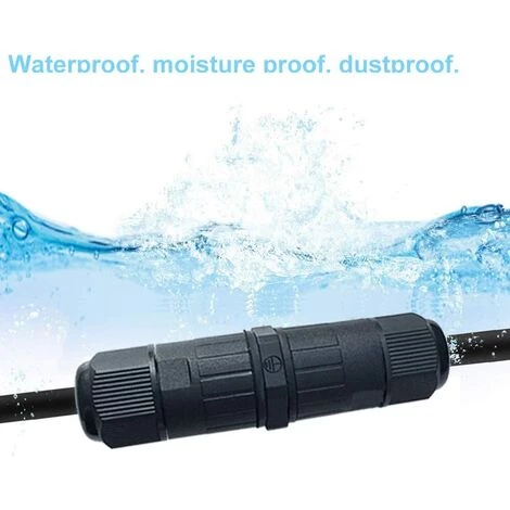 ALMI 4Pcs Premium Boîtes De Jonction, 3 Broches Connecteur De Câble, Connecteur Étanche IP68, Connecteurs Boîtier Électrique Extérieur 5~9mm (Vis Type) 6 ALMI 4Pcs Premium Boîtes De Jonction, 3 Broches Connecteur De Câble, Connecteur Étanche IP68, Connecteurs Boîtier Électrique Extérieur 5~9mm (Vis Type) – Image 4