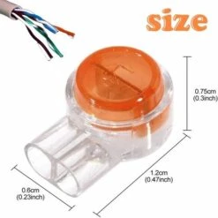 ALMI 300pcs Connecteur Etanche,Connecteurs De CâBle Remplis Des RéSines Colliers De Connexion Pour Jardin & ExtéRieur La Tondeuse à Gazon Robotique -Promos Raccord d'arrosage Magasin 58507819 2