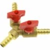 AOUGO 8mm Laiton Raccord De Tuyau Y-Type 3 Voies Joint De Tuyaux Connecteur Adaptateur Compatible Pour Air Eau Gaz
