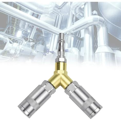 ALMI Raccord Rapide Pneumatique Connecteur Raccord 3 Voies Air Comprimé Raccord Rapide Pneumatique 1/4" Y Pièce Raccord Rapide Compresseur Pneumatique Pour Tuyau D'air De Compresseur, 13 * 12cm 3 ALMI Raccord Rapide Pneumatique Connecteur Raccord 3 Voies Air Comprimé Raccord Rapide Pneumatique 1/4" Y Pièce Raccord Rapide Compresseur Pneumatique Pour Tuyau D'air De Compresseur, 13 * 12cm