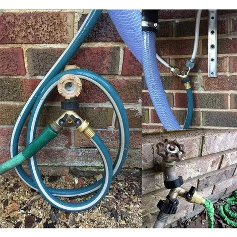 FLYME Tuyau D'arrosage En Laiton Avec Connecteur Y Vanne Y Valve Connecteur Tuyau De Jardin Poignée Confort Robinet De Sortie De Robinet Avec 2 Vannes Indépendantes On/off 7 FLYME Tuyau D'arrosage En Laiton Avec Connecteur Y Vanne Y Valve Connecteur Tuyau De Jardin Poignée Confort Robinet De Sortie De Robinet Avec 2 Vannes Indépendantes On/off – Image 5