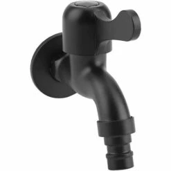 LTS FAFA Robinet Mural Noir En Acier Inoxydable 304, Robinet De Jardin Salle De Bain Extérieur 11 LTS FAFA Robinet Mural Noir En Acier Inoxydable 304, Robinet De Jardin Salle De Bain Extérieur -Promos Raccord d'arrosage Magasin 59153984 5