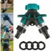 LTS FAFA Inverseur De Tuyau à 2 Voies, Inverseur De Tuyau D'arrosage De 3/4 Po Inverseur à 2 Voies Avec 2 Connecteurs Et 4 Joints En Caoutchouc -Promos Raccord d'arrosage Magasin 59304591 1
