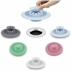 ZOLGINAH Lot De 5 Bouchons De Vidange De Douche En Silicone Pour Baignoire, Évier, Baignoire, Lavande, Cuisine, Salle De Bain (5 Couleurs)
