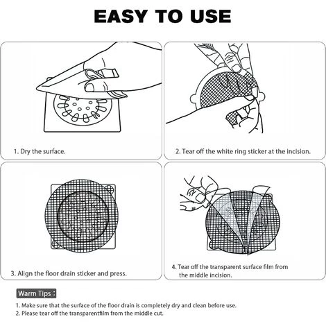 ZOLGINAH 30 Pcs Collecteur De Cheveux,Filtre Évier De Cuisine,Filtre Drain De Douche,Attrape Cheveux Douche,Filtre Cheveux Douche De Tissu Non Tissé Pour évier De Douche,Douche,Baignoire(Diamètre : 9cm) 5 ZOLGINAH 30 Pcs Collecteur De Cheveux,Filtre Évier De Cuisine,Filtre Drain De Douche,Attrape Cheveux Douche,Filtre Cheveux Douche De Tissu Non Tissé Pour évier De Douche,Douche,Baignoire(Diamètre : 9cm) – Image 3